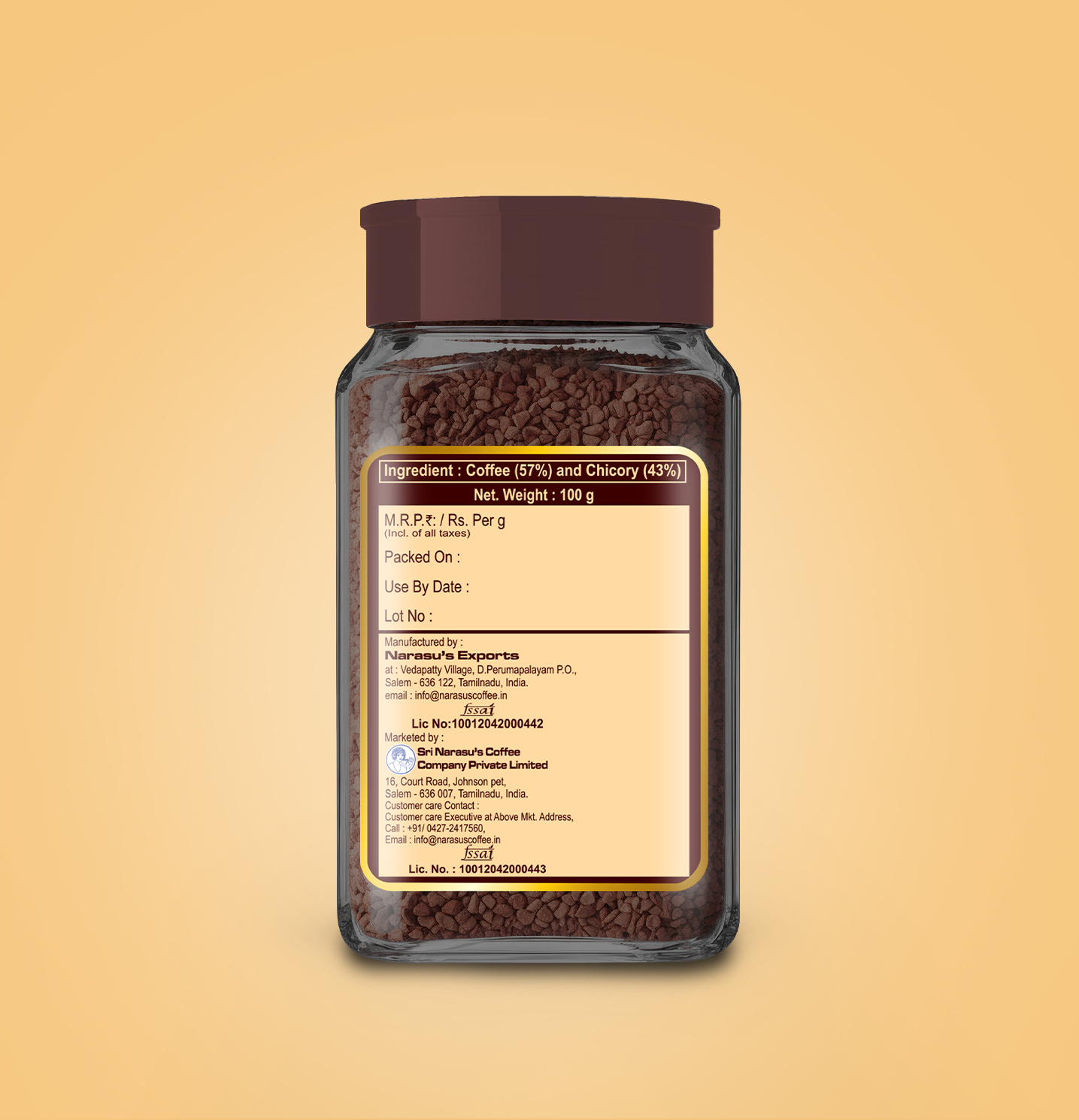 Master Extra Strong Coffee JAR